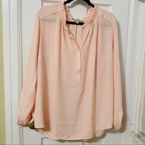 LOFT | Ruffle Collar Blouse